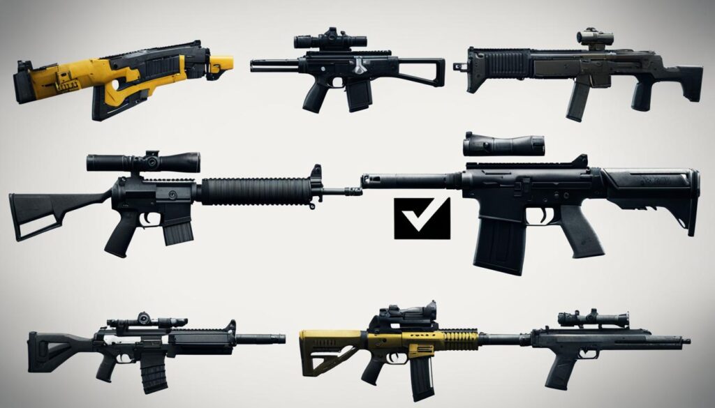 Karakteristik senjata Rainbow Six Siege